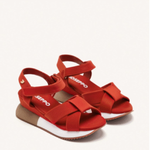HEATH SANDALIA SPORT CUÑA ROJO