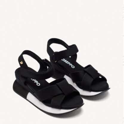 HEATH SANDALIA SPORT CUÑA NEGRO - Imagen 3