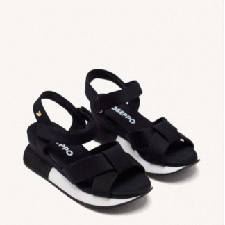 HEATH SANDALIA SPORT CUÑA NEGRO