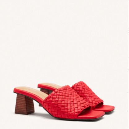 COLRAIN MULE TRENZADA ROJO - Imagen 3