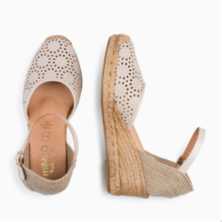 MALDIVAS CUÑA ESPARTO BEIGE