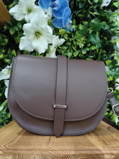 BOLSO PIEL TOLFA MARRON