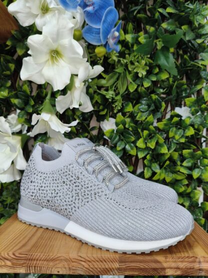 SNEAKER GRIS BRILLO