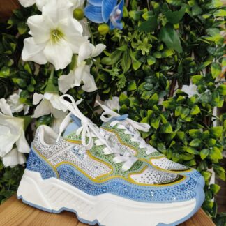 SNEAKER BRILLOS AZUL