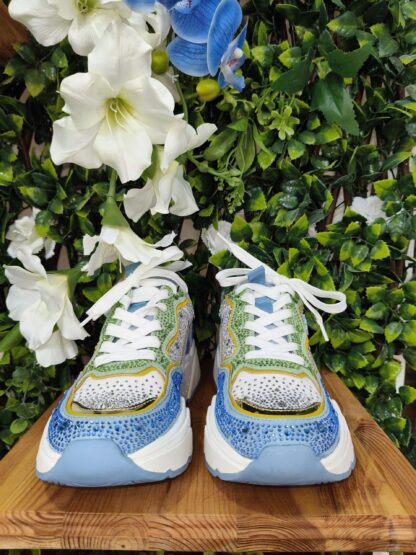 SNEAKER BRILLOS AZUL - Imagen 2