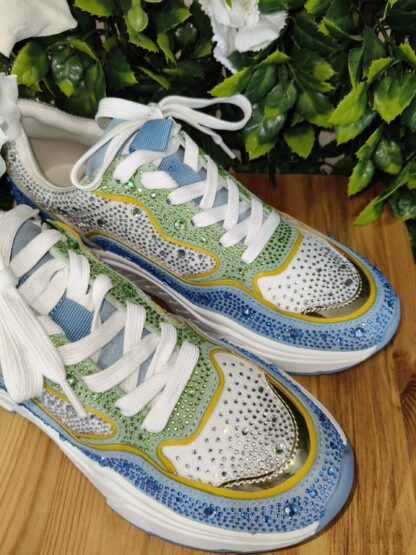 SNEAKER BRILLOS AZUL - Imagen 4