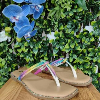 SANDALIA BRILLO MULTICOLOR