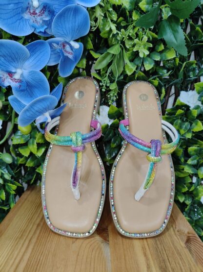 SANDALIA BRILLO MULTICOLOR - Imagen 2