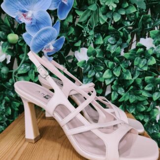 SANDALIA TIRAS PIEL ROSA ONLYE