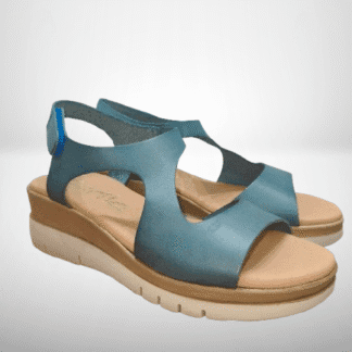 ALLEN SANDALIA PIEL JEANS CIERRE VELCRO