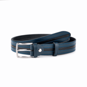 Cinturón Piel Cosido 30 mm AZUL Calzados Quesada (SKU 10382)