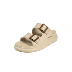 SANDALIA 2 HEBILLAS VAINILLA-MADERA Calzados Quesada (SKU 10583)