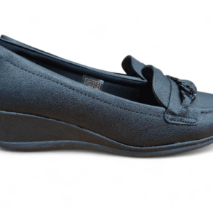 MOCASIN CUÑA NEGRO CADENA NEGRA Calzados Quesada (SKU 10820)