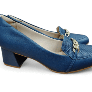 SALON MOCASIN MARINO CADENA DORADA Calzados Quesada (SKU 10809)