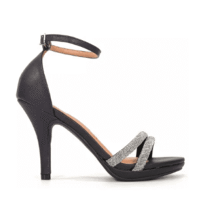 SANDALIA NEGRA BRILLO Calzados Quesada (SKU 10854)