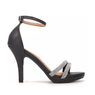 SANDALIA NEGRA BRILLO Calzados Quesada (SKU 10854)