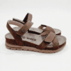 SANDALIA VELCRO MARRON Calzados Quesada (SKU 11015)
