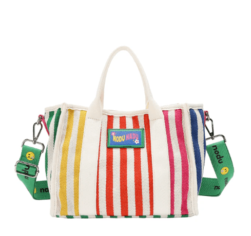 BOLSO MULTICOLOR RAYAS Calzados Quesada (SKU 11119)